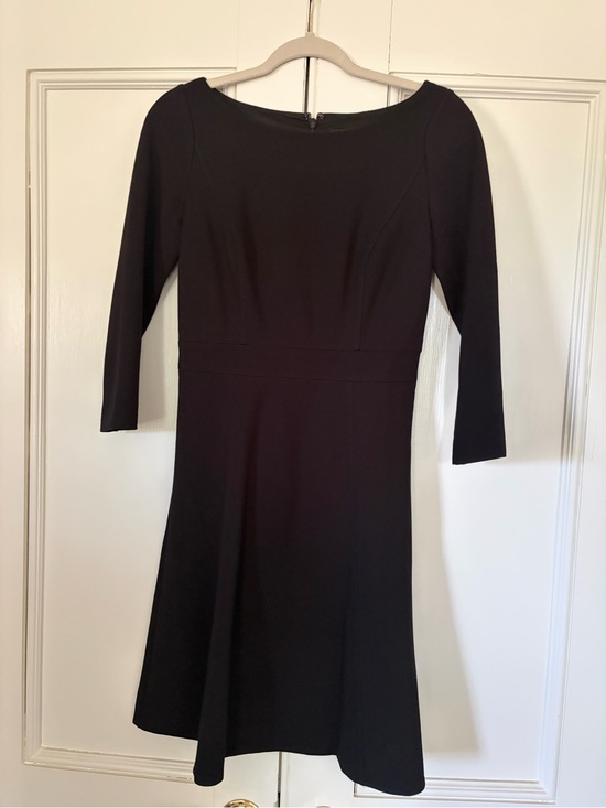 J. Crew Dresses & Skirts - J. Crew Black 3/4 Length Sleeve Fit-and-Flare Dress